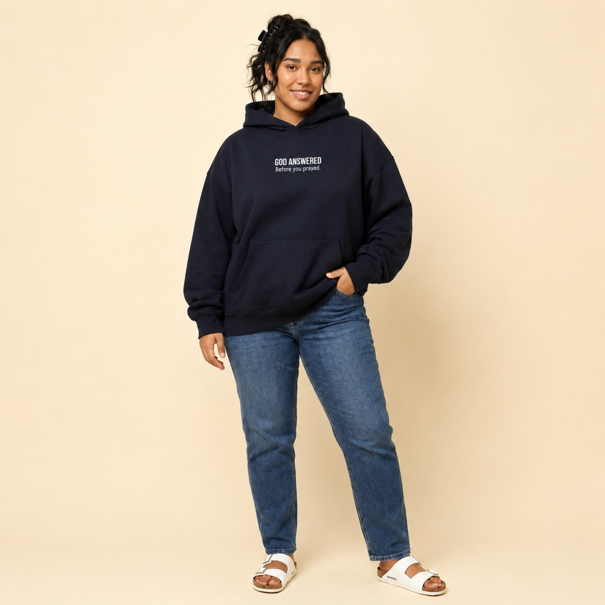 GOD ANSWERED WOMEN'S HOOD Thumbnail