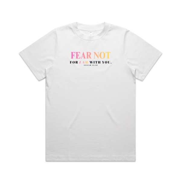 FEAR NOT WOMEN'S TEE (HEAVY) | PINK Thumbnail
