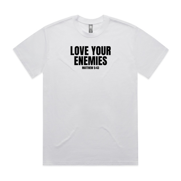 LOVE YOUR ENEMIES MEN'S TEE | BLACK PRINT Thumbnail