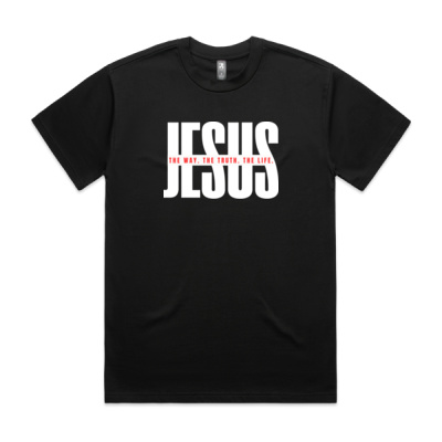 WAY TRUTH LIFE MEN'S TEE (HEAVY) Thumbnail