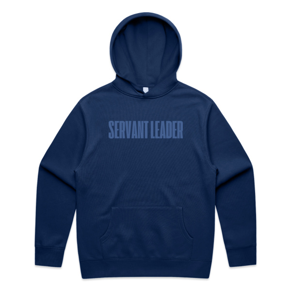 SERVANT LEADER MEN'S HOOD | BLUE PRINT Thumbnail