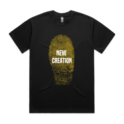 NEW CREATION MEN'S TEE (HEAVY) | YELLOW FINGERPRINT Thumbnail