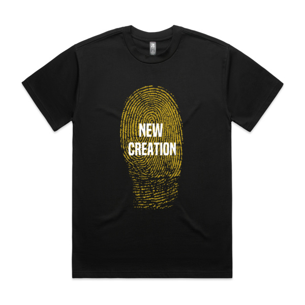 NEW CREATION MEN'S TEE (HEAVY) | YELLOW FINGERPRINT Thumbnail