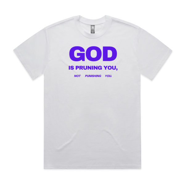 GOD IS PRUNING YOU MEN'S TEE (HEAVY) | BLUE PRINT Thumbnail
