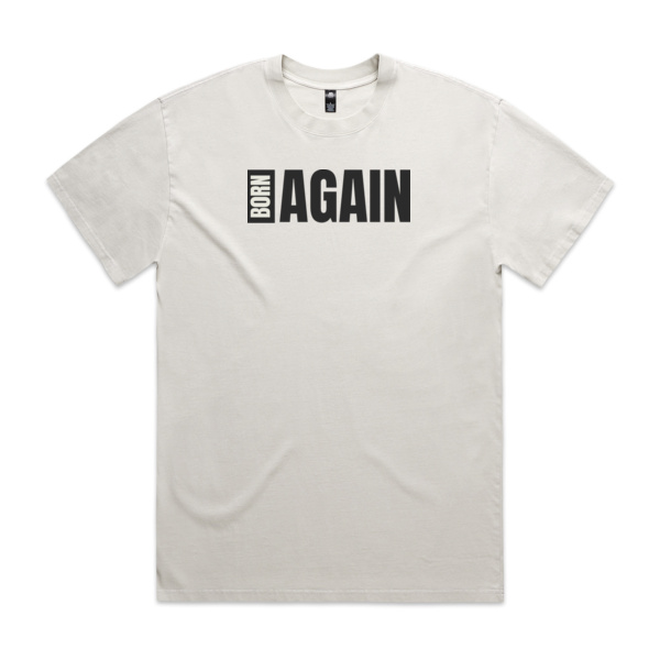 BORN AGAIN FADED MEN'S TEE (HEAVY) Thumbnail