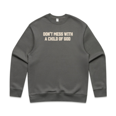 CHILD OF GOD MEN'S CREW | BEIGE PRINT Thumbnail