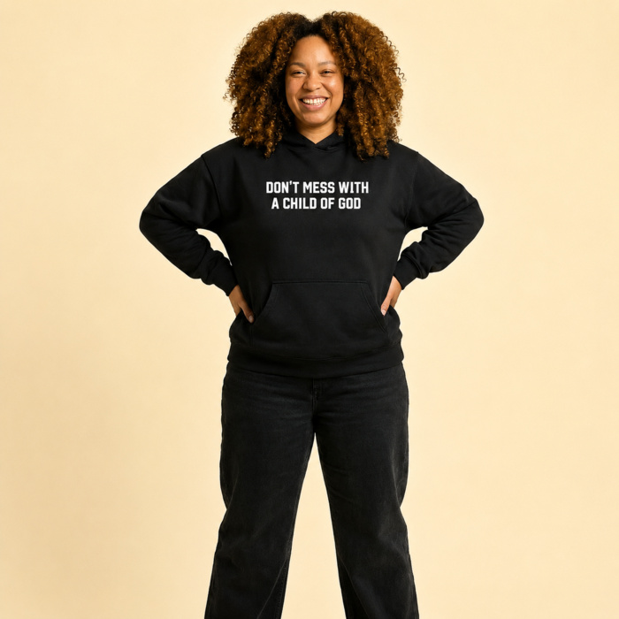CHILD OF GOD WOMEN'S HOOD | WHITE PRINT Thumbnail
