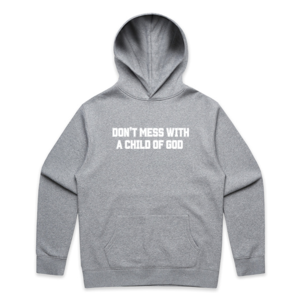 CHILD OF GOD MEN'S HOOD | WHITE PRINT Thumbnail