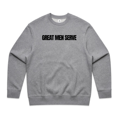 GREAT MEN SERVE CREW | BLACK PRINT Thumbnail