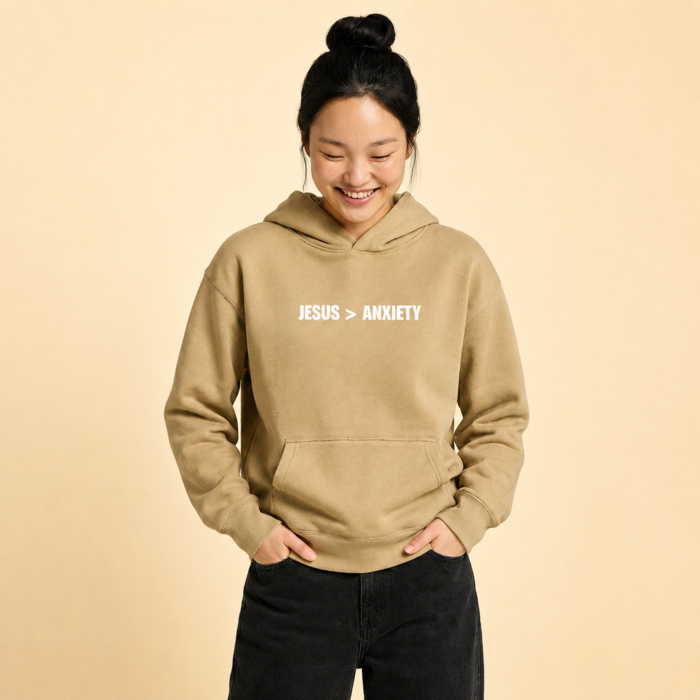 GREATER THAN ANXIETY WOMEN'S HOOD Thumbnail