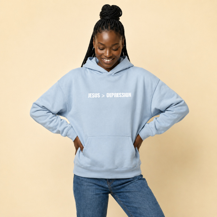 GREATER THAN DEPRESSION WOMEN'S HOOD Thumbnail