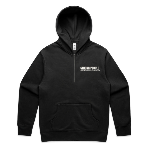 MEN'S  STRONG PEOPLE HALF ZIP HOODIE Thumbnail
