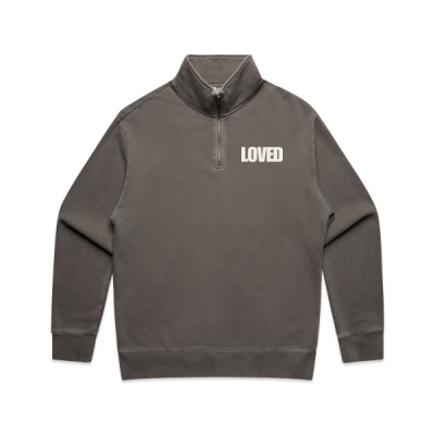 MEN'S LOVED HOODIE HALF ZIP Thumbnail
