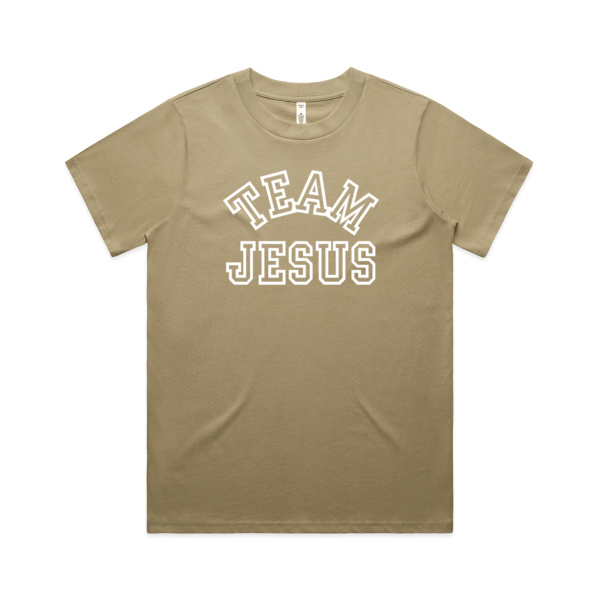 MEN'S TEAM JESUS TEE | WHITE PRINT Thumbnail