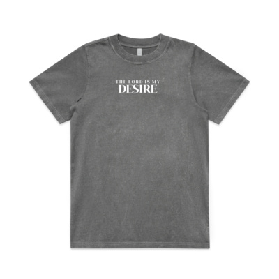 WOMEN'S STONE WASH HEAVY TEE THE LORD IS MY DESIRE Thumbnail