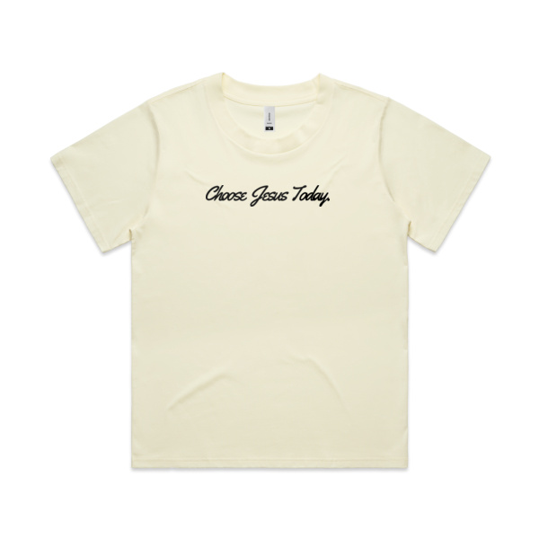 CHOOSE JESUS WOMEN'S TEE | BLACK PRINT Thumbnail
