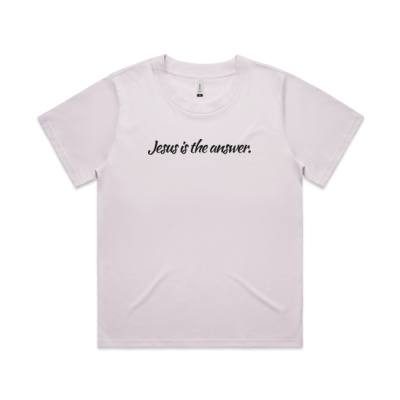 THE ANSWER WOMEN'S TEE | BLACK PRINT Thumbnail