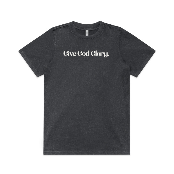 GIVE GOD GLORY (HEAVY) STONE WASH WOMEN'S TEE Thumbnail