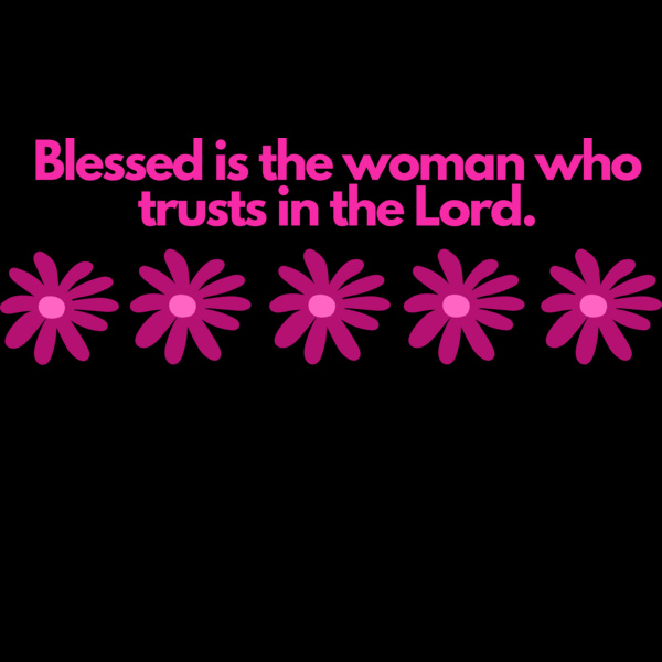 blessed is the woman pink  Thumbnail